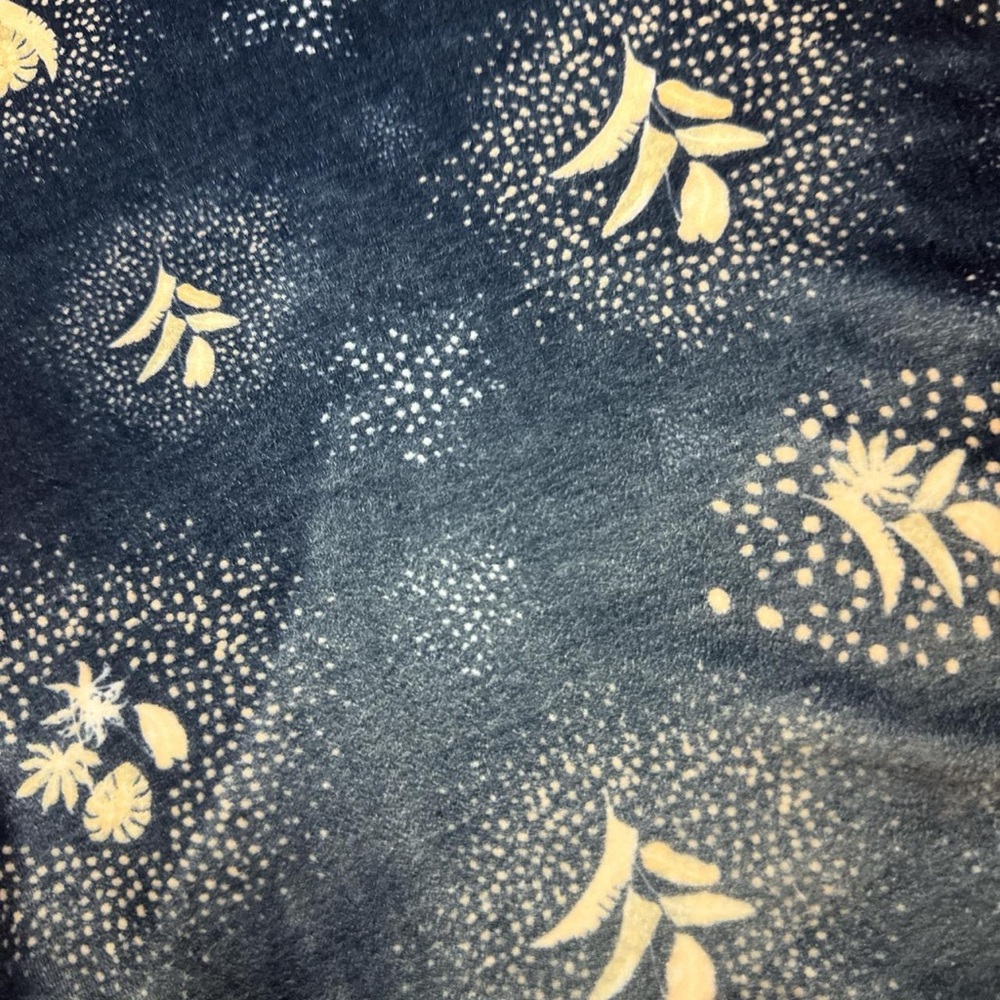 NWT Somedays Lovin Glitter Skies Blue Velvet Lace Up Flare Bell Bottoms — SMALL - Picture 7 of 7